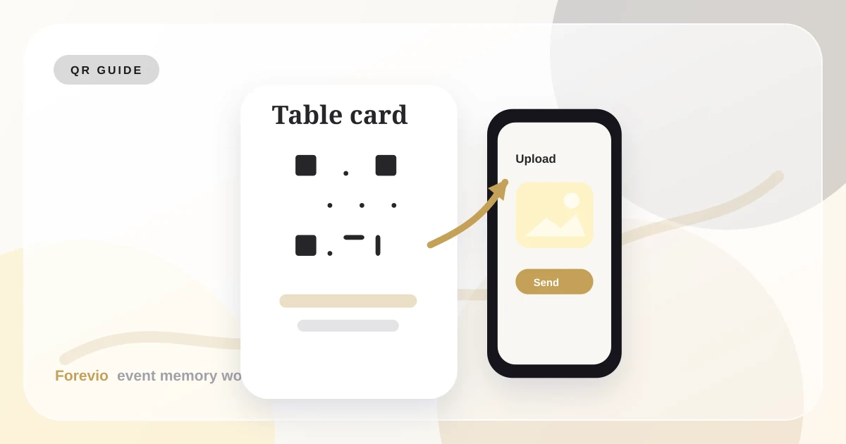 Wedding QR code photo upload guide