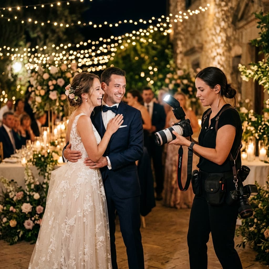 Professional Photographer at a Wedding